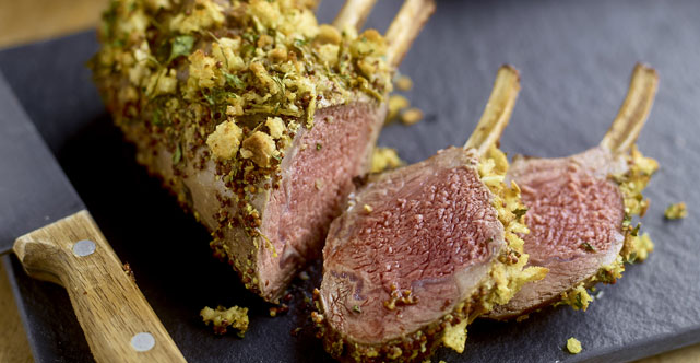 Rack of Lamb with a Parsley Crust