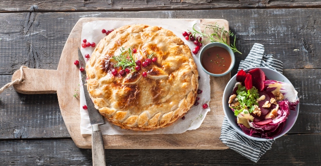 Irish Beef Pie with Cranberries