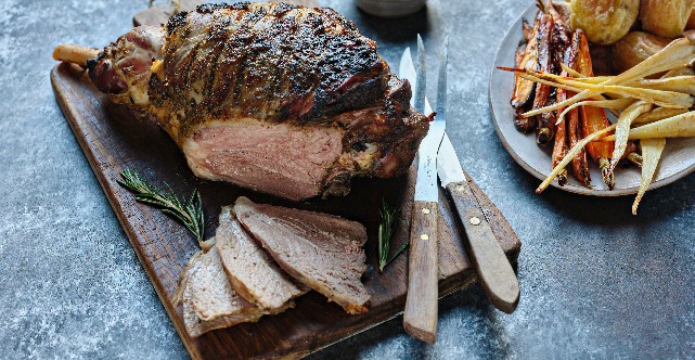 Roast Leg of Lamb with Rosemary, Lemon and Capers